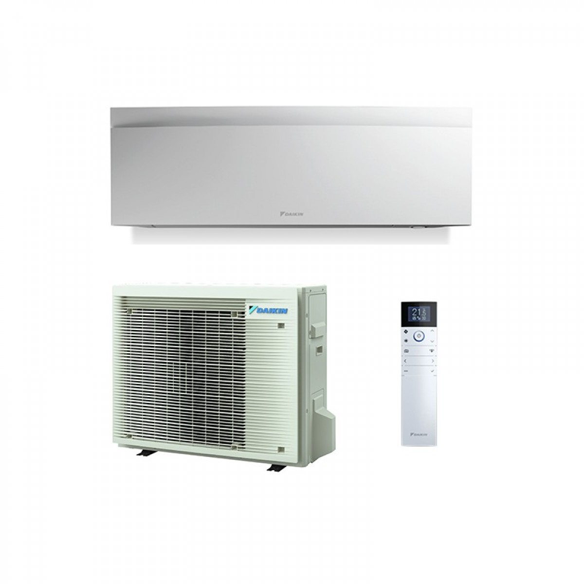 Šilumos siurblys Oras-oras DAIKIN EMURA SPLIT INVERTER FTXJ25AW9-RXJ25A9 Šildymo galia 1,3-4,7 kW, Šaldymo galia 1,3-3,2 kW BALTAS Freonas R32